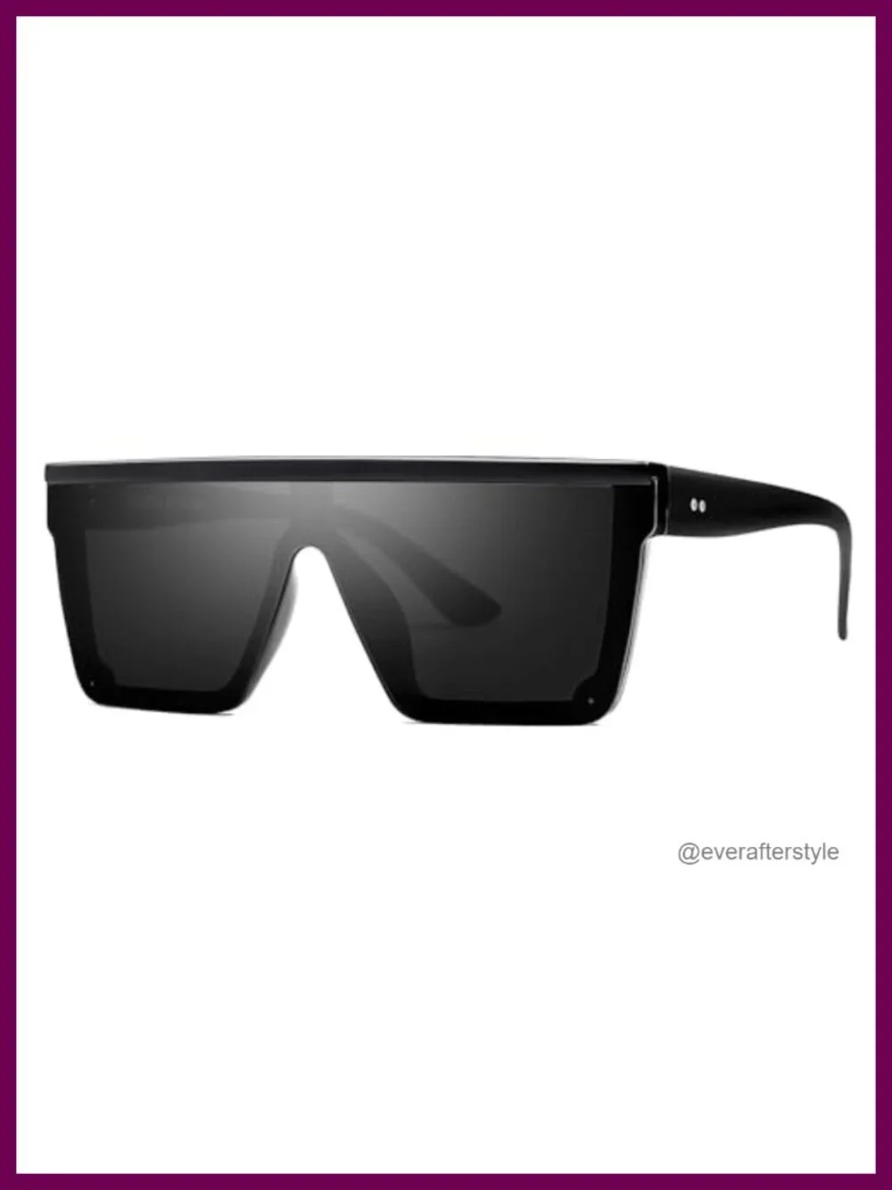 SOJOS Square Sunglasses Women Thick Frame FlatTop Siamese Lens SJ2117,Large |